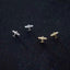 Tiny airplane Earrings| Helicopter Studs| Gold Studs| Crystal earrings| Jet earrings| Gold plane| Sterling Silver| Gifts for kids| Cutest