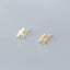 Tiny airplane Earrings| Helicopter Studs| Gold Studs| Crystal earrings| Jet earrings| Gold plane| Sterling Silver| Gifts for kids| Cutest