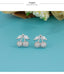 Sterling Silver Cherry Earrings | Crystal cherry earrings｜Cherry Studs｜Sterling Silver｜Fruit Earrings｜Gifts for kids｜Cutest｜Glitter｜Sparkle