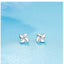 Windmill earrings | Pinwheel Studs| CZ| Sterling Silver| S925
