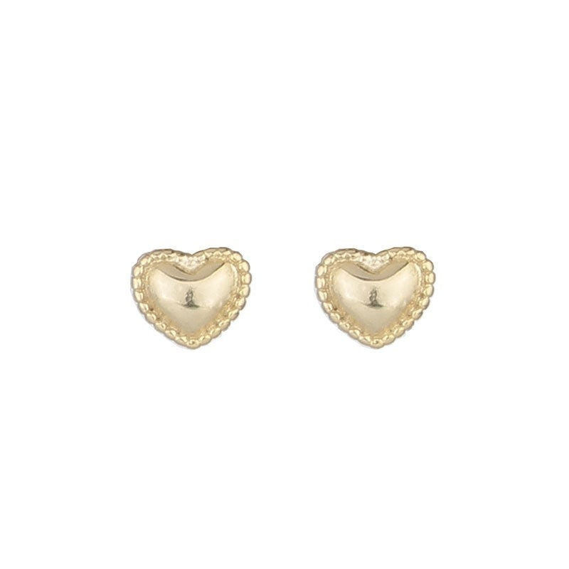 Mini Gold Heart Stud Earrings – Golden Thread, Inc.
