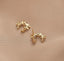 Tiny wreath earrings| Studs| Sterling Silver| Flower leaf earrings| Dainty earrings|