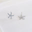 Starfish earrings , Blue starfish studs,  Sterling Silver, S925, Dainty, Gift for her