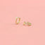 T Shape Hoop Earrings| Simple hoops|  Sterling silver | Tiny Gold Hoops| Minimalism