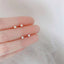 Tiny fresh water pearl earrings| Natural pearl studs