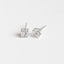 Square frame sterling silver studs| Solid Sterling Silver| Minimalist Jewelry| Tiny cz studs| Diamond Cube studs