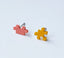 Tiny puzzle earrings | Cute| Simple| Yellow| Pink| Polymer clay earrings| Kawaii| Japanese| Anime