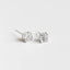 Square frame sterling silver studs| Solid Sterling Silver| Minimalist Jewelry| Tiny cz studs| Diamond Cube studs