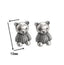 Teddy Bear Earrings| Studs| Sterling Silver| Cutest