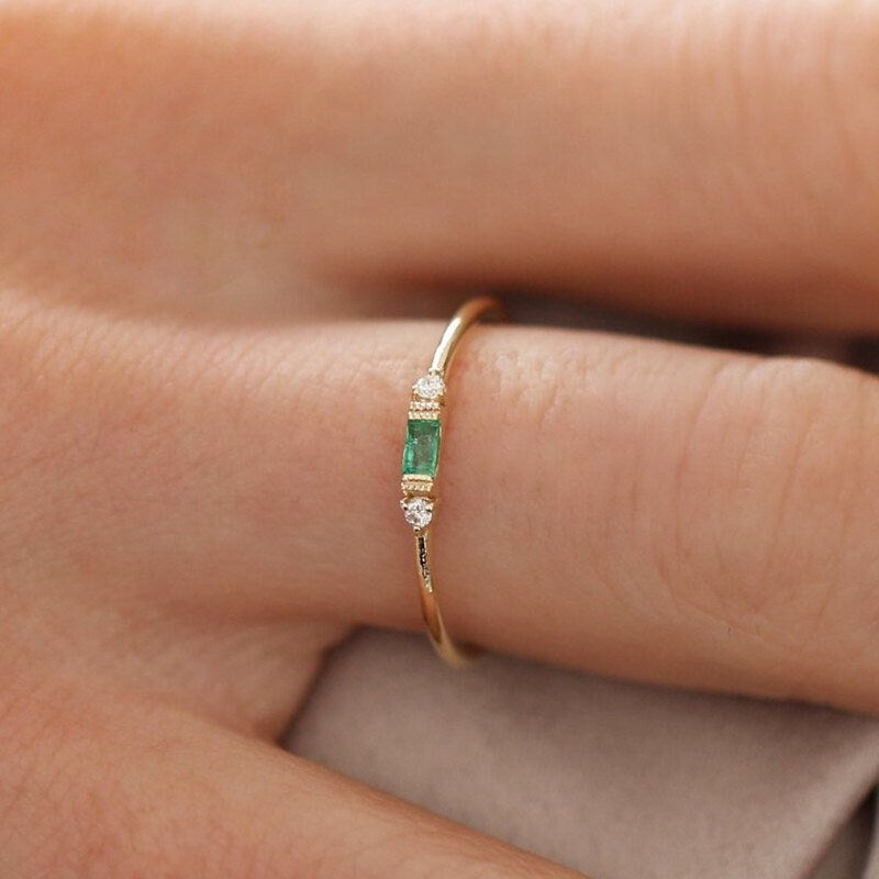 Tiny sapphire ring