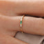 Skinny emerald ring |Boho stacking ring | Minimalist | Tiny sapphire ring