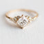 Skinny diamond ring |Boho stacking ring | Minimalist | Princess cut