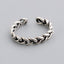 Sterling Silver Braided Ring| Adjustable Ring| S925| Simple