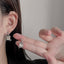Starburst Studs Earrings| Rock sugar earrings | Crystal cube earrings| Sugar cube