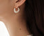 White Enamel Hoop Earrings| White Enamel Chunky Hoops|Dainty| Elegant|