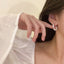Twisted hoop enamel earrings| Simple hoops| Minimalist