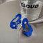 Klein Blue Water-shape Earrings