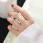 Skinny Rectangle Ring| Adjustable Ring| S925| Emerald cut| Geometric ring| Minimalist