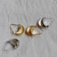 Small Swirl Hoop Earrings| Matte wave hoops| Small Fulani hoops | African hoop earrings