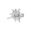 Spider web ring| Molten metal ring| Adjustable|