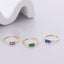Skinny emerald ring |Boho stacking ring | Minimalist | Tiny sapphire ring| Amethyst
