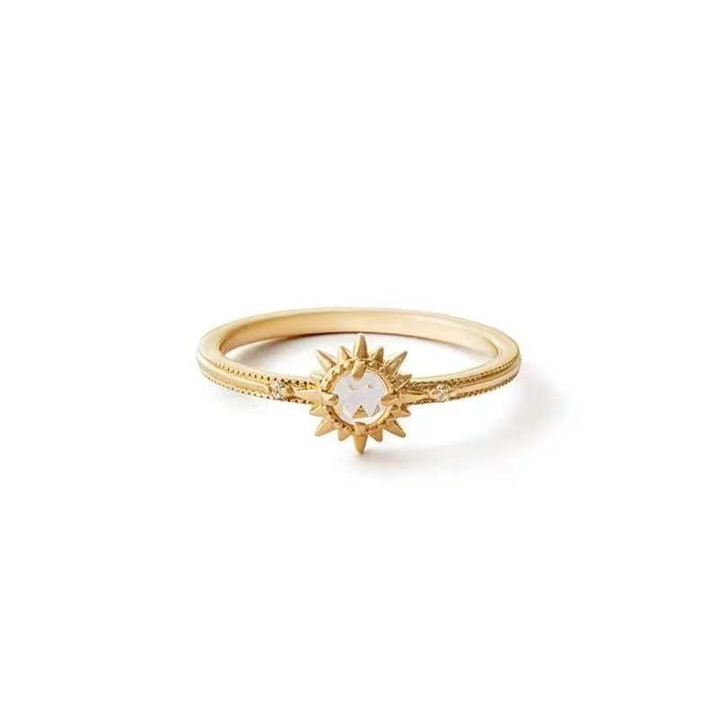Gold sun ring