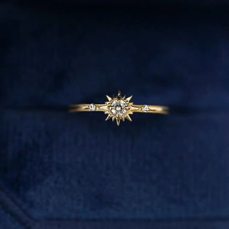 Gold sun ring