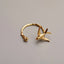 Swallow ring| Adjustable | Tiny gold heart | The happy prince | Delicate | Cute| Open Ring| Bird ring| Bulbul| Nightingale